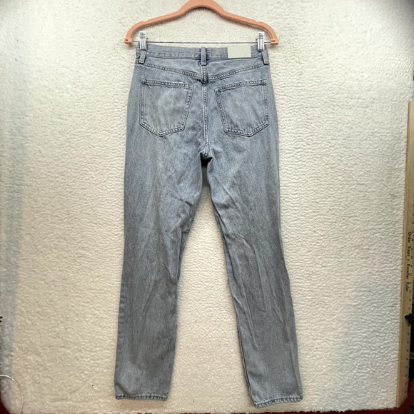 Pistola Jeans Womens 26 Blue Presley Relaxed Roller Revolve Straight Thrashed - Picture 2 of 13